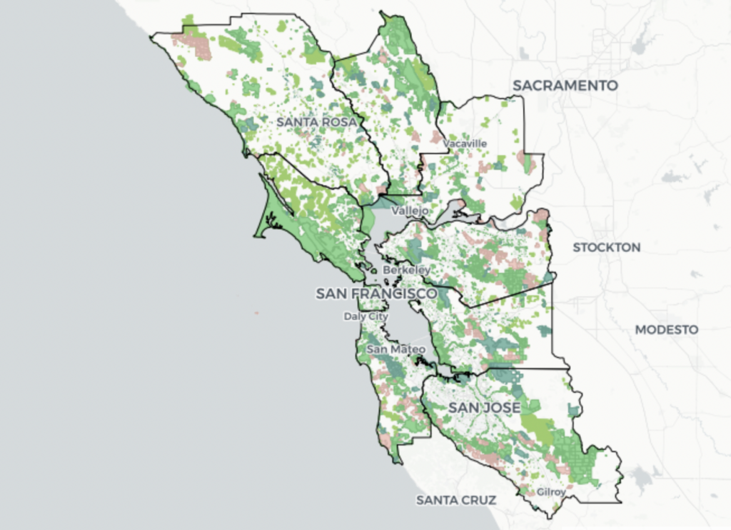 Bay Area Greenprint dashboard